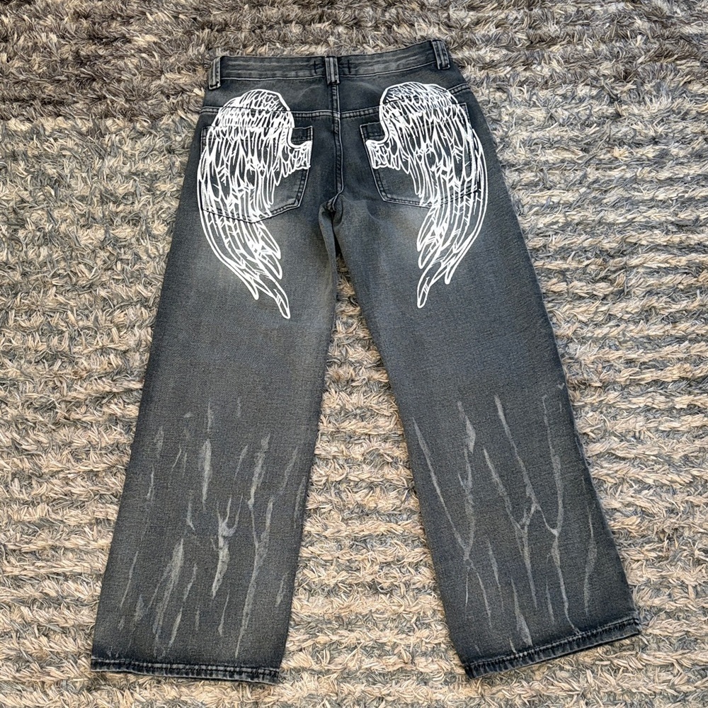 Disclosure Angel Wing Embellished Jeans